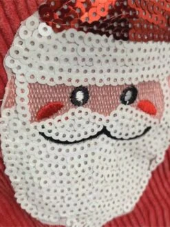 Women's Christmas Jacket Embroidered Santa Sequins Print Coat Fall Shacket Jacket With Tassel Winter Coat Corduroy Jacket Red Xmas -Xmas Cothing Store afdiwn1696918464901