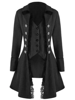 Women's Winter Coat Long Overcoat Double Breasted Pea Coat Christmas Jacket Dress Coat Party Thermal Warm Windproof Trench Coat Elegant Slim Fit Lady Jacket Fall Outerwear Long Sleeve Black Red