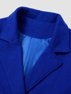 Women's Winter Coat Long Overcoat Christmas Party Wear Double Breasted Lapel Pea Coat Fall Trench Coat Red -Xmas Cothing Store anzpvd1659942682627