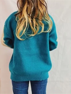 Women's Ugly Christmas Sweater Pullover Sweater Jumper Crew Neck Ribbed Knit Polyester Oversized Fall Winter Regular Outdoor Christmas Daily Stylish Casual Soft Long Sleeve Elk Christmas Tree -Xmas Cothing Store avdbsl1696903379809