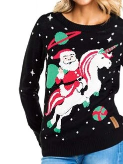 Women's Ugly Christmas Sweater Pullover Sweater Jumper Crew Neck Ribbed Knit Acrylic Knitted Fall Winter Outdoor Xmas Daily Stylish Casual Soft Long Sleeve Animal Santa Claus Black S M L 11 Women's Ugly Christmas Sweater Pullover Sweater Jumper Crew Neck Ribbed Knit Acrylic Knitted Fall Winter Outdoor Xmas Daily Stylish Casual Soft Long Sleeve Animal Santa Claus Black S M L -Xmas Cothing Store avqllw1667811495115