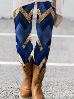 Women's Tights Leggings Full Length Print Stretchy Fashion Christmas Weekend Dark Grey Black S M -Xmas Cothing Store ayfmxs1668420529877