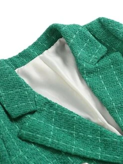 Women's Blazer Formal Pocket Plain Windproof Stylish Christmas Regular Fit Outerwear Long Sleeve Fall Black XS -Xmas Cothing Store azzytq1691478601803