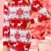 Women's Ugly Christmas Sweater Sweater Dress Christmas Sweaters Crew Neck Ribbed Knit Polyester Knitted Fall Winter Long Outdoor Christmas Daily Stylish Casual Soft Long Sleeve Elk Snowflake Red S M L -Xmas Cothing Store bemmzn1697290876338