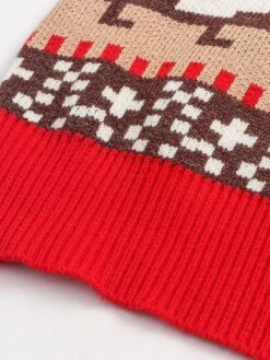 Women's Ugly Christmas Sweater Pullover Sweater Jumper Christmas Sweaters Turtleneck Ribbed Knit Polyester Knitted Print Fall Winter Regular Outdoor Christmas Daily Stylish Casual Soft Long Sleeve -Xmas Cothing Store besria1697292019718