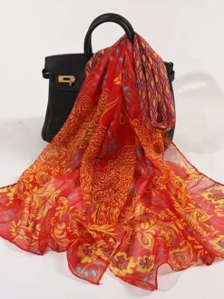 Women's Scarves Satin Scarves Christmas Halloween Gift Tie Dye Chiffon Vacation Classical Casual Outdoor Casual Casual / Daily 1 PC 10 Women's Scarves Satin Scarves Christmas Halloween Gift Tie Dye Chiffon Vacation Classical Casual Outdoor Casual Casual / Daily 1 PC -Xmas Cothing Store bhrlrx1695029932813