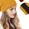 1pcs Women's Slouchy Beanie Hat Warm Winter Hat Christmas Daily Knit Nordic Style Tattoo Warm