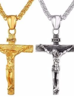 1PC Pendant Necklace For Men's Women's Christmas Daily Alloy Classic Cross -Xmas Cothing Store bnrkqj1618828724380