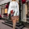 Women's Ugly Christmas Sweater Sweater Dress Christmas Sweaters Stand Collar Ribbed Knit Polyester Knitted Print Fall Winter Long Outdoor Christmas Holiday Daily Stylish Casual Long Sleeve Letter -Xmas Cothing Store bttbrd1697771277512