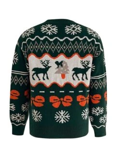 Women's Ugly Christmas Sweater Pullover Sweater Jumper Crew Neck Ribbed Knit Polyester Patchwork Fall Winter Regular Outdoor Christmas Daily Stylish Casual Soft Long Sleeve Elk Snowflake Red Green S -Xmas Cothing Store byxyft1697103894268