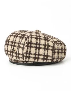 Women Beret Hat Vintage French Plaid Painter Hat SpringAutumn Girls Female Octagonal Beret Caps For Valentine's Day Christmas Gift -Xmas Cothing Store cadgdv1689669929360