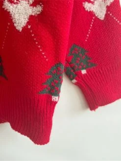 Women's Ugly Christmas Sweater Pullover Sweater Jumper Crew Neck Ribbed Knit Polyester Oversized Fall Winter Regular Outdoor Christmas Daily Stylish Casual Soft Long Sleeve Elk Christmas Tree Red -Xmas Cothing Store casmfo1696903402513