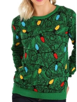 Women's Ugly Christmas Sweater Pullover Sweater Jumper Crew Neck Ribbed Knit Acrylic Knitted Fall Winter Outdoor Xmas Daily Stylish Casual Soft Long Sleeve Snowflake Green S M L -Xmas Cothing Store cgcexj1667811446326