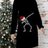 Women's Ugly Christmas Sweater Sweater Dress Christmas Sweaters Crew Neck Ribbed Knit Polyester Knitted Print Fall Winter Regular Outdoor Xmas Daily Stylish Casual Soft Long Sleeve Letter -Xmas Cothing Store cigdpw1697291253680