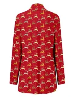Women's Casual Jacket Windproof Warm Outdoor Christmas Daily Going Out Print Cardigan V Neck Contemporary Casual Daily Comfortable Xmas Plaid Regular Fit Outerwear Long Sleeve Fall Winter Black -Xmas Cothing Store cmuwdu1665287606078