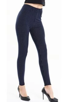 Women's Tartan Print Leggings Full Length Vacation Fashion Christmas Rhombus Pink And Black Navy Blue Stripes One-Size Fall Winter -Xmas Cothing Store cpgmky1696232175210