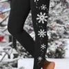 Women's Tights Leggings Thermal Underwear Green Pink Yellow Christmas Leisure Sports Weekend Xmas Print Stretchy Ankle-Length Tummy Control Tree S M L XL 2XL / Slim