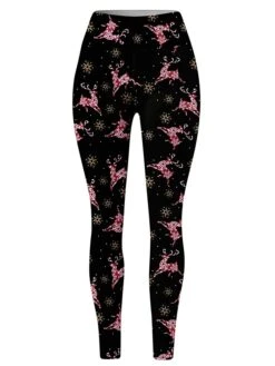 Women's Leggings Full Length Print Micro-elastic High Waist Fashion Streetwear Outdoor Christmas 2-30 2-14 S M Fall Winter -Xmas Cothing Store cqvlif1696232180863