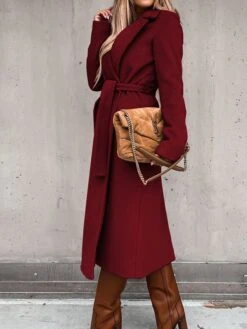 Women's Winter Coat Long Overcoat Christmas Red Double Breasted Pea Coat Notched Lapel Belted Thermal Warm Windproof Trench Coat Party Xmas Elegant Outerwear Fall Outerwear Long Sleeve Army Green Blue 10 Women's Winter Coat Long Overcoat Christmas Red Double Breasted Pea Coat Notched Lapel Belted Thermal Warm Windproof Trench Coat Party Xmas Elegant Outerwear Fall Outerwear Long Sleeve Army Green Blue -Xmas Cothing Store cwitzv1669618058194