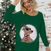Women's Ugly Christmas Sweater Pullover Sweater Jumper Christmas Sweaters Hooded Ribbed Knit Acrylic Patchwork Knitted Fall Winter Regular Outdoor Xmas Daily Stylish Casual Soft Long Sleeve -Xmas Cothing Store ddgvjj1697290825166
