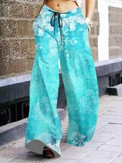 Women's Pants Trousers Palazzo Pants Full Length Pocket Casual Christmas Casual Daily Wear Transparent Blue Milk White S M Spring, Fall, Winter, Summer 11 Women's Pants Trousers Palazzo Pants Full Length Pocket Casual Christmas Casual Daily Wear Transparent Blue Milk White S M Spring, Fall, Winter, Summer -Xmas Cothing Store dvuaeq1695204813736