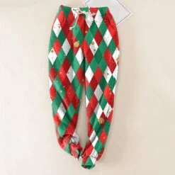 Women's Sweatpants Jogging PantsGreen Red Green / Black Hip Hop Athleisure Christmas Weekend Xmas Side Pockets Full Length Comfort Polka Dot S M L XL XXL -Xmas Cothing Store ebkvno1665374260422