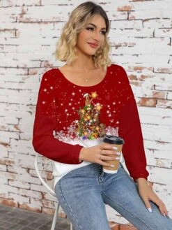 Women's Ugly Christmas Crew Neck Sweater Pullover Sweater Jumper Christmas Sweaters Ribbed Knit Acrylic Knitted Fall Winter Regular Outdoor Xmas Daily Fashion Casual Soft Long Sleeve Animal -Xmas Cothing Store ebquwk1697290690781