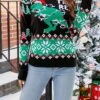 Women's Ugly Christmas Sweater Pullover Sweater Jumper Crew Neck Ribbed Knit Acrylic Oversized Fall Winter Short Xmas Daily Going Out Stylish Casual Soft Long Sleeve Animal Letter Snowflake 1043 -Xmas Cothing Store edkpso1695262576105