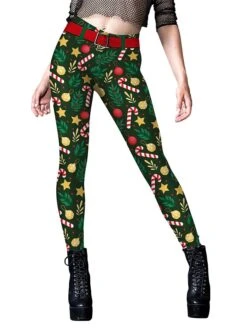Women's Leggings Full Length Active Fashion Outdoor Christmas Black Red S M Fall Winter 16 Women's Leggings Full Length Active Fashion Outdoor Christmas Black Red S M Fall Winter -Xmas Cothing Store eepuda1696752239842