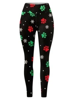 Women's Leggings Full Length Print Micro-elastic High Waist Fashion Streetwear Outdoor Christmas 2-30 2-14 S M Fall Winter -Xmas Cothing Store ehljkt1696232196840