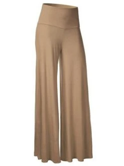 Women's Wide Leg Pants Trousers Full Length High Waist Active Streetwear Xmas Outdoor Christmas Black White S M Winter Autumn / Fall -Xmas Cothing Store escllt1695347092438