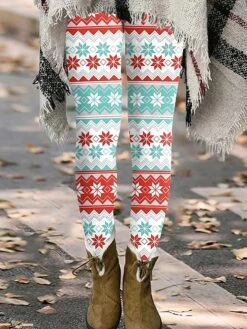 Women's Leggings Magenta Fashion Soft Daily Vacation Full Length Thermal Warm Christmas S M L XL 2XL