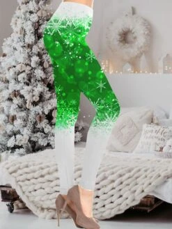 Women's Christmas Leggings Full Length Active Fashion Christmas Daily Wine Purple S XL Fall & Winter -Xmas Cothing Store ewasdm1697528970439