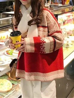 Women's Ugly Christmas Sweater Pullover Sweater Jumper Christmas Sweaters Crew Neck Ribbed Knit Acrylic Knitted Fall Winter Regular Outdoor Christmas Daily Fashion Casual Soft Long Sleeve Snowflake -Xmas Cothing Store ewvpzu1697785143521