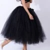 Women's Skirt Tulle Midi Black White Red Purple Skirts Summer Layered Tulle Lined Basic Party Christmas One-Size -Xmas Cothing Store exbssb1632297443106