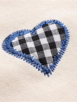 Women's Ugly Christmas Sweater Cardigan Sweater Jacket V Neck Ribbed Knit Polyester Button Pocket Embroidery Fall Winter Regular Outdoor Christmas Daily Stylish Casual Soft Long Sleeve Plaid Heart -Xmas Cothing Store fethpl1697785135399