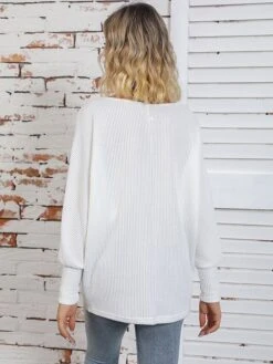 Women's Pullover Sweater Jumper Crew Neck Ribbed Knit Print Fall Winter Regular Christmas Soft Long Sleeve Animal Elk White Green S M L -Xmas Cothing Store fevzan1697021478026