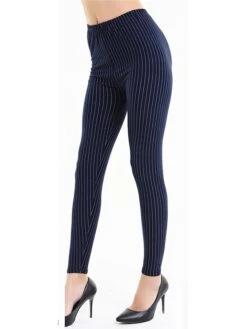 Women's Tartan Print Leggings Full Length Vacation Fashion Christmas Rhombus Pink And Black Navy Blue Stripes One-Size Fall Winter -Xmas Cothing Store fkfczc1696232176452