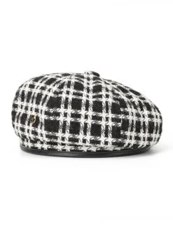 Women Beret Hat Vintage French Plaid Painter Hat SpringAutumn Girls Female Octagonal Beret Caps For Valentine's Day Christmas Gift