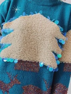 Women's Ugly Christmas Sweater Pullover Sweater Jumper Crew Neck Ribbed Knit Acrylic Sequins Fall Winter Regular Outdoor Christmas Daily Stylish Casual Soft Long Sleeve Elk Christmas Tree Snowflake 31 Women's Ugly Christmas Sweater Pullover Sweater Jumper Crew Neck Ribbed Knit Acrylic Sequins Fall Winter Regular Outdoor Christmas Daily Stylish Casual Soft Long Sleeve Elk Christmas Tree Snowflake -Xmas Cothing Store gbtadr1696903383197