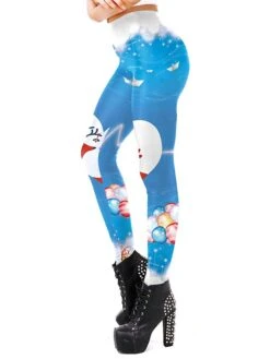 Women's Leggings Full Length Active Vacation Outdoor Christmas Wine Red S M Fall Winter -Xmas Cothing Store gfnfpy1696752250361