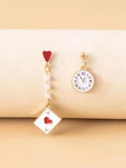 1 Pair Mismatch Earrings For Women's Christmas Work Halloween Alloy Classic Fashion -Xmas Cothing Store gignqg1681268532139