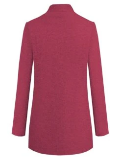 Women's Pea Coat Winter Coat Open Front Stand Collar Trench Coat Fall Warm Windproof Overcoat Christmas Jacket Caramel Colour -Xmas Cothing Store gjpgqe1632647353426