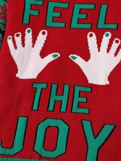 Women's Ugly Christmas Sweater Pullover Sweater Jumper Crew Neck Ribbed Knit Polyester Knitted Print Fall Winter Regular Outdoor Xmas Holiday Daily Stylish Casual Long Sleeve Santa Claus Wine Red -Xmas Cothing Store gnoexp1697290861427