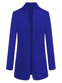 Women's Pea Coat Winter Coat Open Front Stand Collar Trench Coat Fall Warm Windproof Overcoat Christmas Jacket Caramel Colour -Xmas Cothing Store gsblah1632647320658