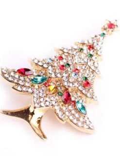 Women's Christmas AAA Cubic Zirconia Brooches Classic Stylish Trendy Brooch Jewelry Gold For Xmas Street Date 7 Women's Christmas AAA Cubic Zirconia Brooches Classic Stylish Trendy Brooch Jewelry Gold For Xmas Street Date -Xmas Cothing Store gwneas1697626913431