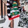 Women's Ugly Christmas Sweater Pullover Sweater Jumper Turtleneck Ribbed Knit Acrylic Oversized Fall Winter Short Xmas Daily Going Out Stylish Casual Soft Long Sleeve Letter Christmas Tree -Xmas Cothing Store hfmtbg1695262567469
