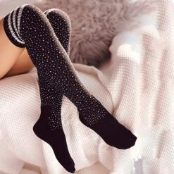 Women's Stockings Leg Warmers Boot Cuffs Party Christmas Daily Plaid Retro Polyester Acrylic Fibers Cosplay Sexy Vintage Retro Warm Leg Shaping Casual / Daily 1 Pair -Xmas Cothing Store htjtcr1665217798700