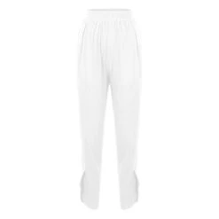 Women‘s Cotton Linen Pants With Side Pockets Christmas Wide-Leg Loose Casual Summer Fall White Light Blue S 2XL -Xmas Cothing Store hvivyz1675063394007