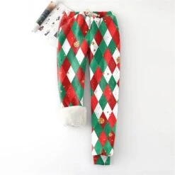 Women's Sweatpants Jogging PantsGreen Red Green / Black Hip Hop Athleisure Christmas Weekend Xmas Side Pockets Full Length Comfort Polka Dot S M L XL XXL -Xmas Cothing Store hwahix1665374260069